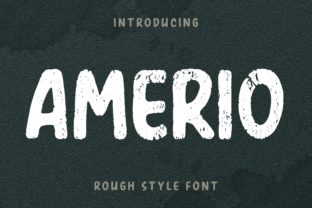 Amerio: A Grunge Display Font for Bold Brands