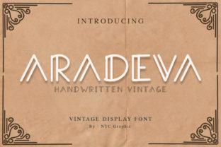 Aradeva: A Handwritten Display Font for Bold Campaigns