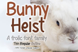 Bunny Heist: The Playful Display Font for Bold Branding