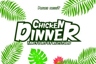 Chicken Dinner: A Playful Display Font for Marketers