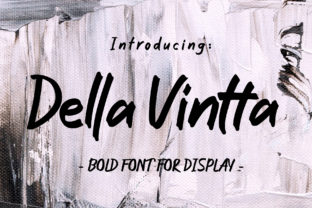 Della Vintta: A Sweet Display Font for Makers