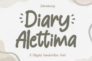 Diary Alettima: A Playful Display Font for Editorial Design