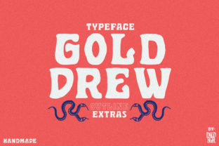 Golddrew: A Handwritten Display Font for Editorial Charm