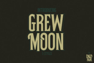 Grewmoon: A Vintage Display Font for Editorial Soul