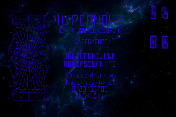 Hypernova Alphnum: A Dense Display Typeface