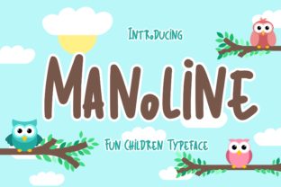 Manoline Font: A Playful Typeface for Makers