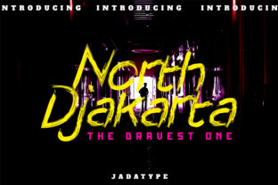 North Djakarta: A Bold Display Font for Web Design