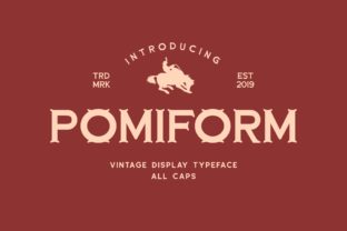 Pomiform: A Nostalgic Display Typeface for Web Design