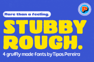 Stubby Rough: A Bold Display Font for Branding