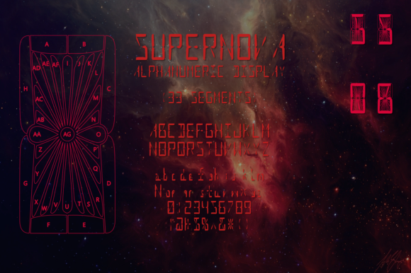 Supernova Alphnum: A Bold Display Font for Editors