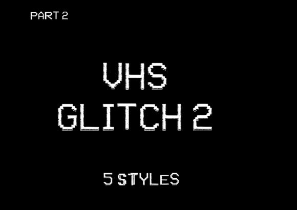 VHS Glitch 2 Family Font for Editorial Design
