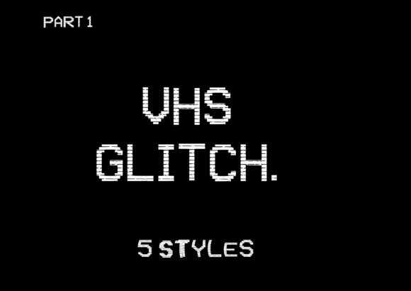 VHS Glitch Family: A Retro Typeface for Bold Brands