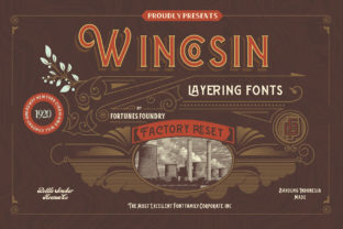 Wincosin: A Vintage Display Font for Crafters